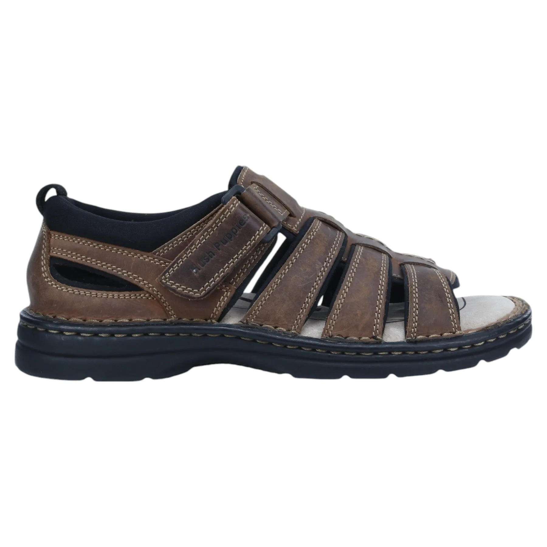 - Hush Puppies Sandal Back Closed Spartan Brown (146482) - B - F