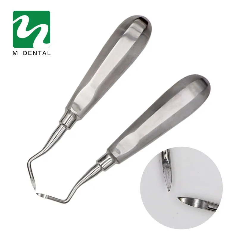 12Pcs Stainless Steel Dental Luxating Lift Elevator Teeth Clareador Curved Root Hexagon Handle Dentist Surgical Instrument Tool