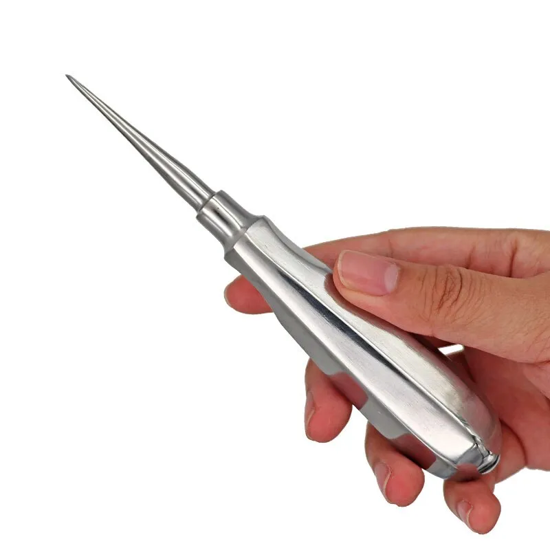 12Pcs Stainless Steel Dental Luxating Lift Elevator Teeth Clareador Curved Root Hexagon Handle Dentist Surgical Instrument Tool
