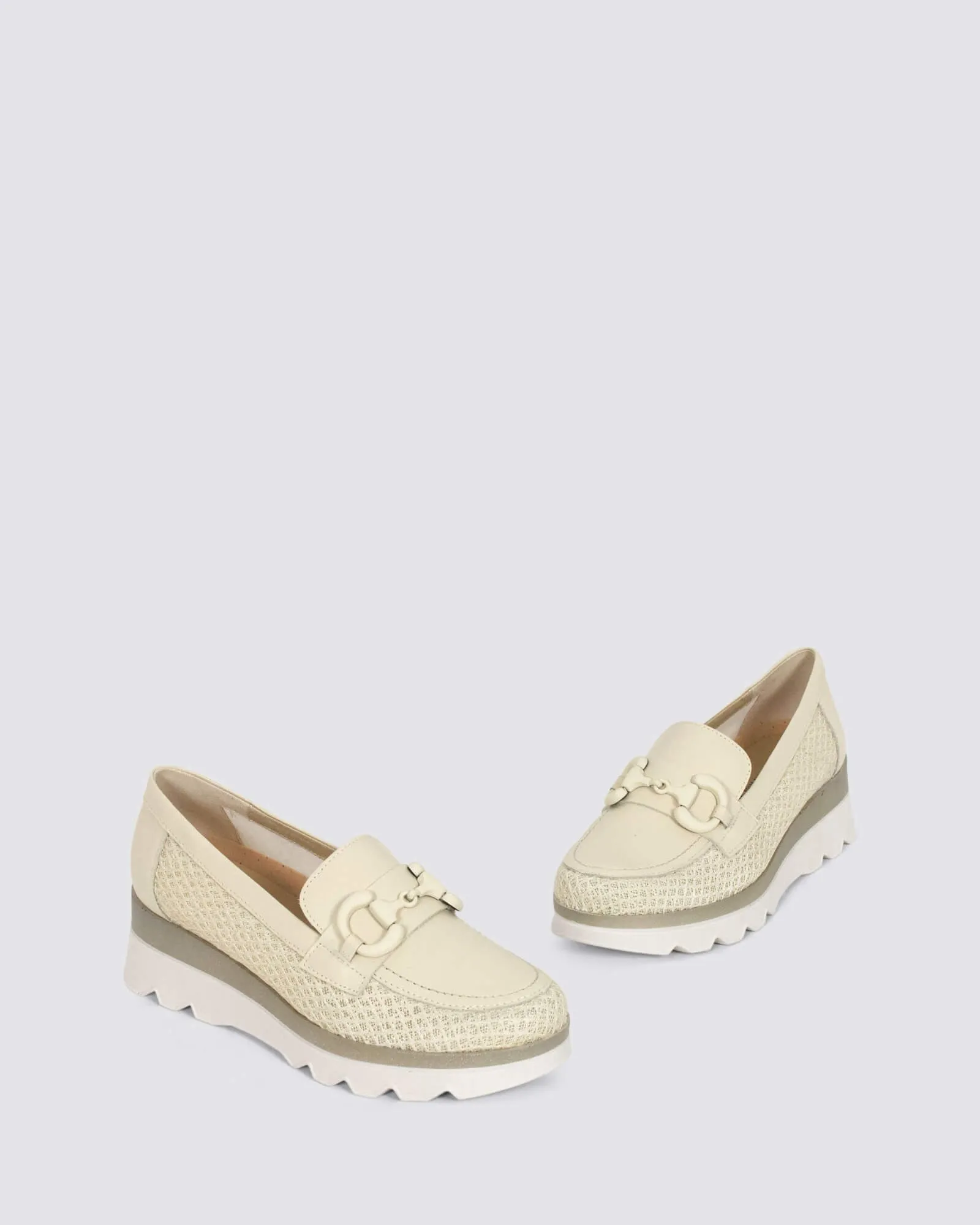 5630 PLATFORM LOAFERS CREMA LEATHER