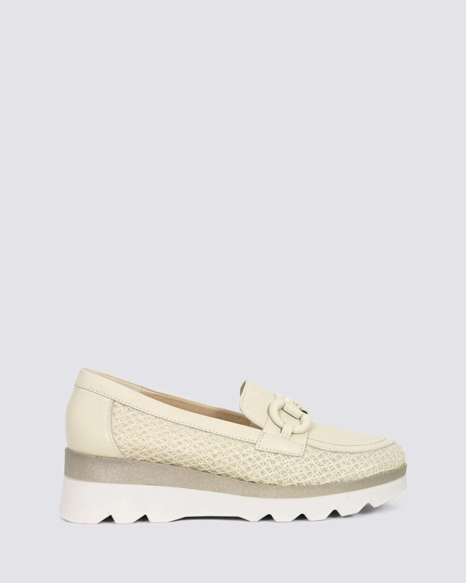 5630 PLATFORM LOAFERS CREMA LEATHER
