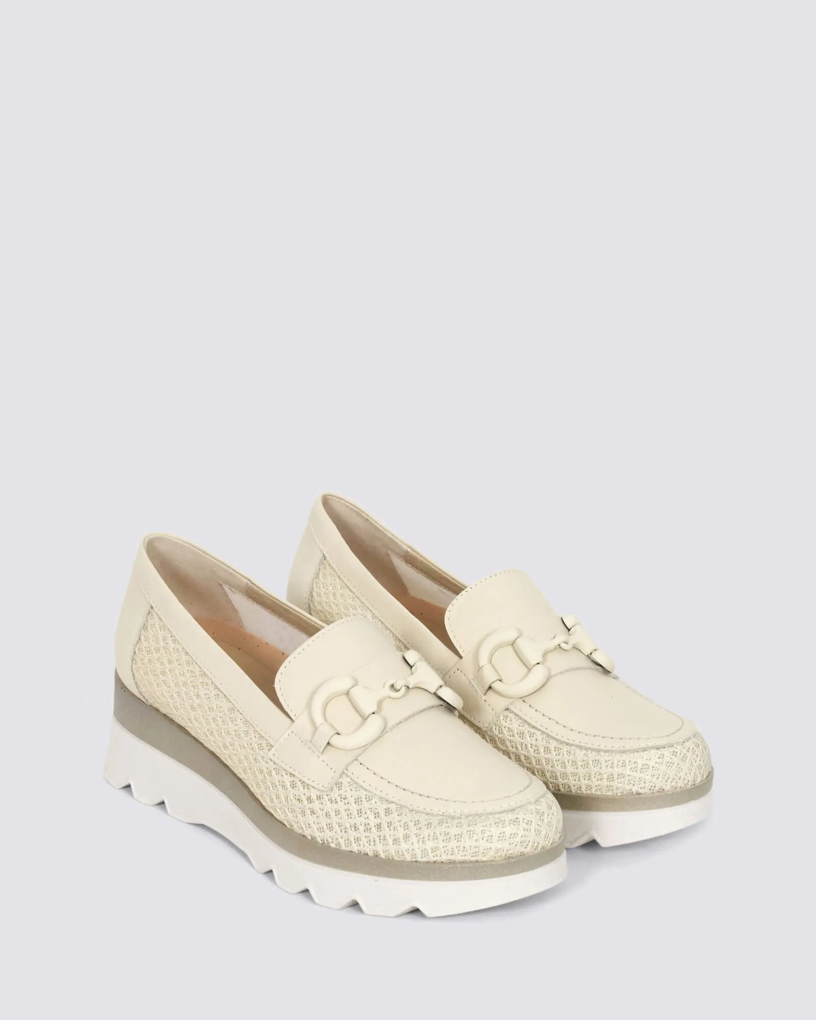 5630 PLATFORM LOAFERS CREMA LEATHER