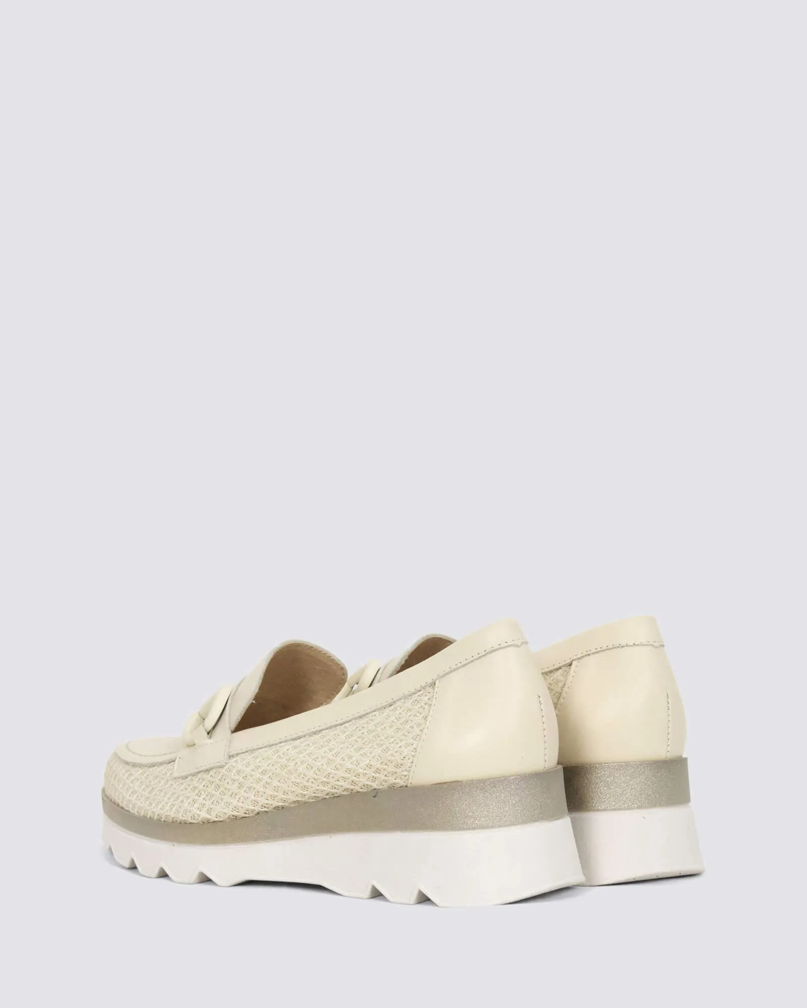 5630 PLATFORM LOAFERS CREMA LEATHER