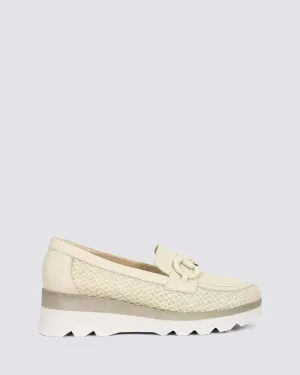 5630 PLATFORM LOAFERS CREMA LEATHER