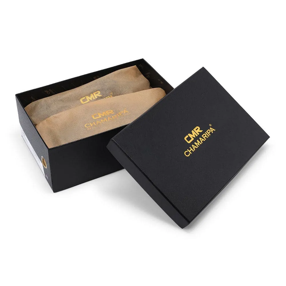 7 CM / 2.76 Inches CMR CHAMARIPA  Glossy Elevator Tuxedo Shoes Patent Leather High Increase Shoes