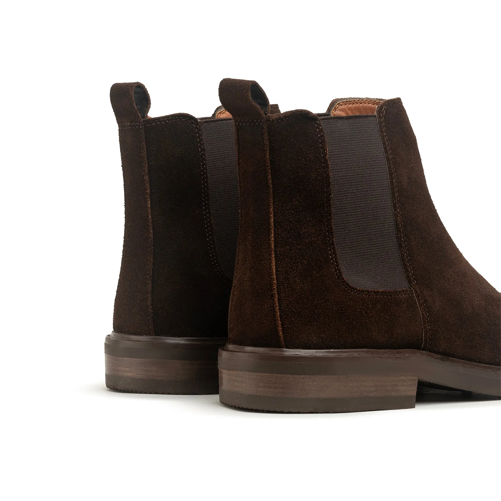 Achilles Signature Premium Suede Chelsea Boots - Brown