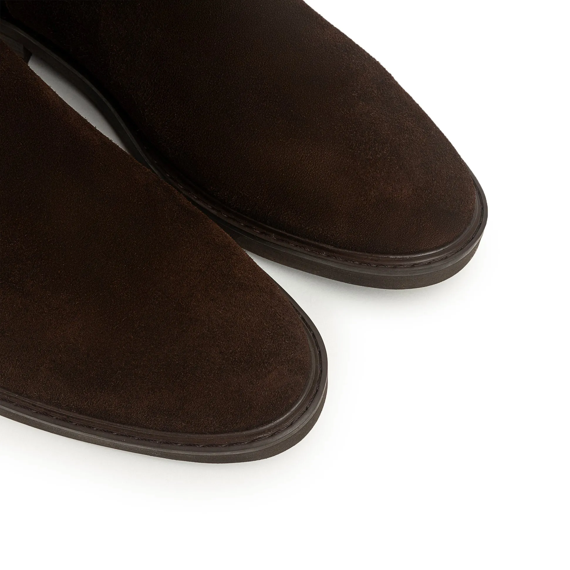 Achilles Signature Premium Suede Chelsea Boots - Brown