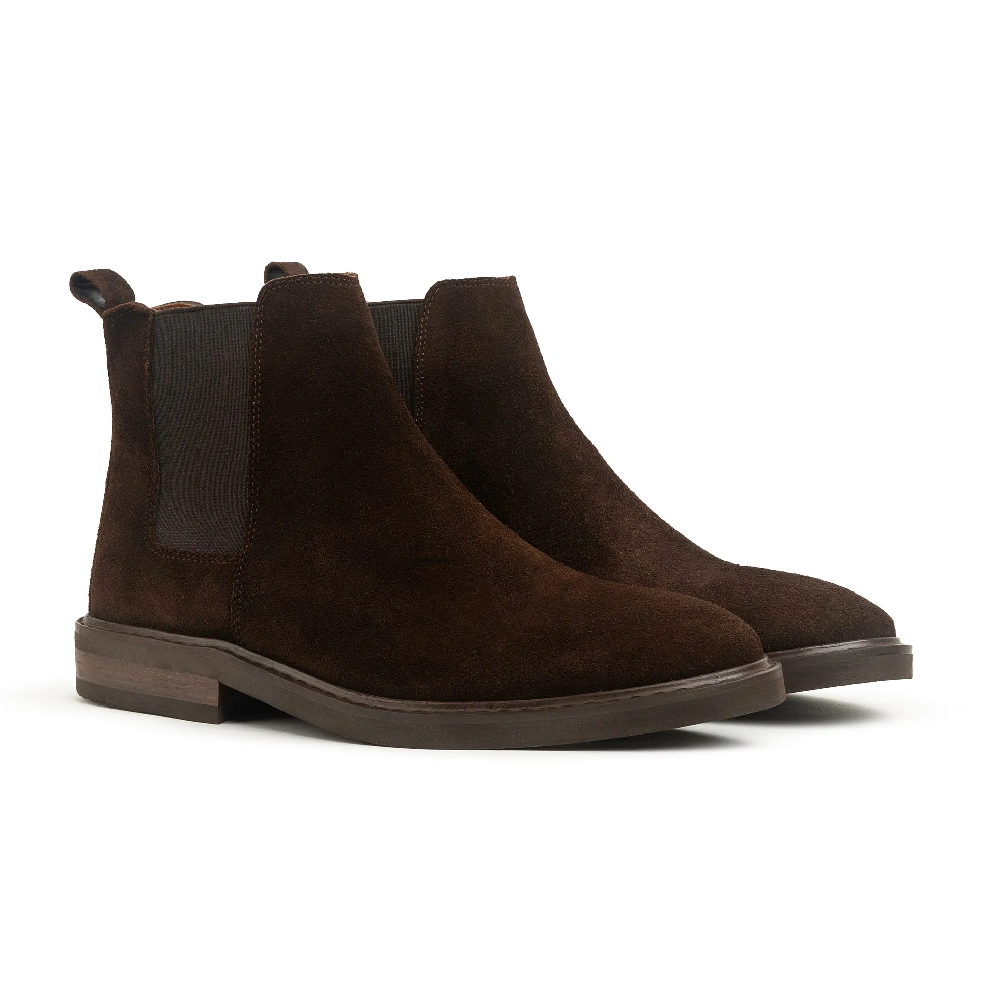 Achilles Signature Premium Suede Chelsea Boots - Brown