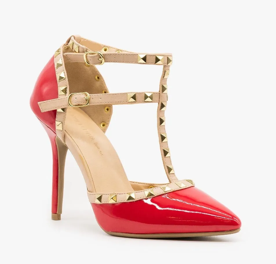 ADORA-64 Sexy Studded Stilletto Heels