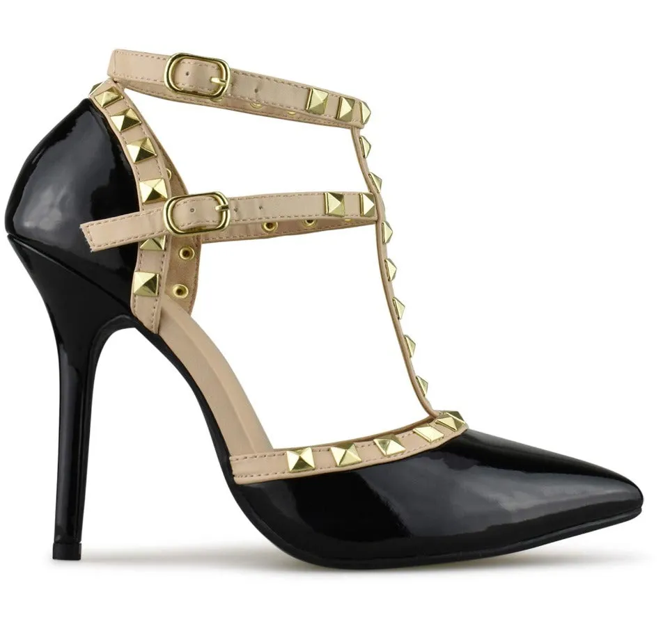 ADORA-64 Sexy Studded Stilletto Heels
