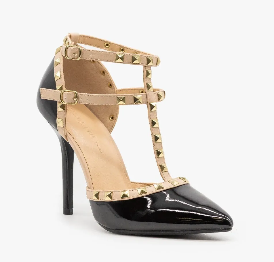 ADORA-64 Sexy Studded Stilletto Heels