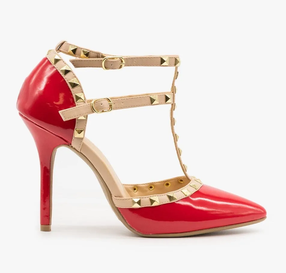 ADORA-64 Sexy Studded Stilletto Heels