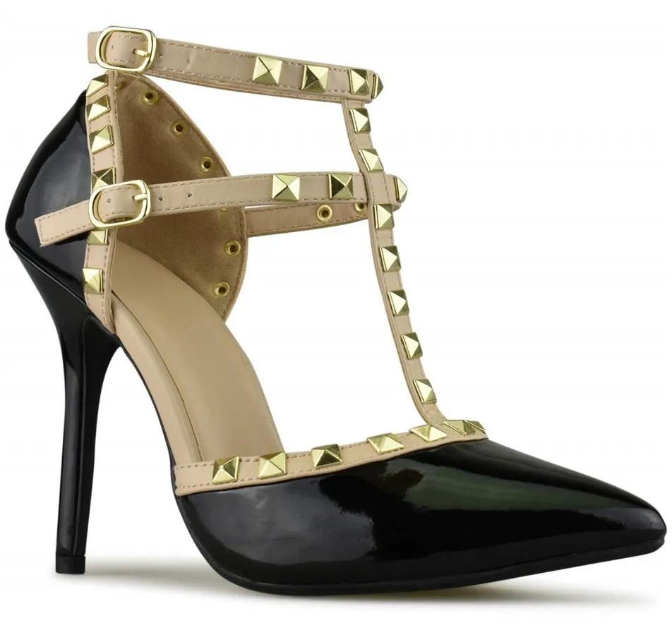 ADORA-64 Sexy Studded Stilletto Heels