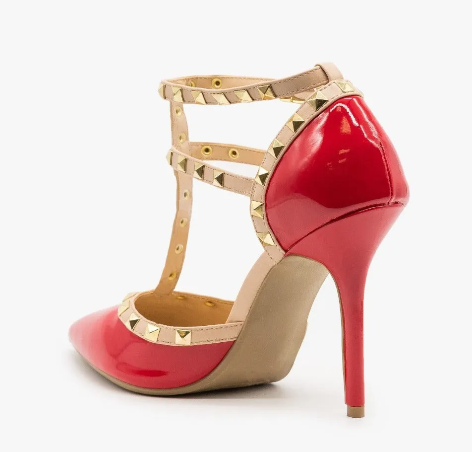ADORA-64 Sexy Studded Stilletto Heels