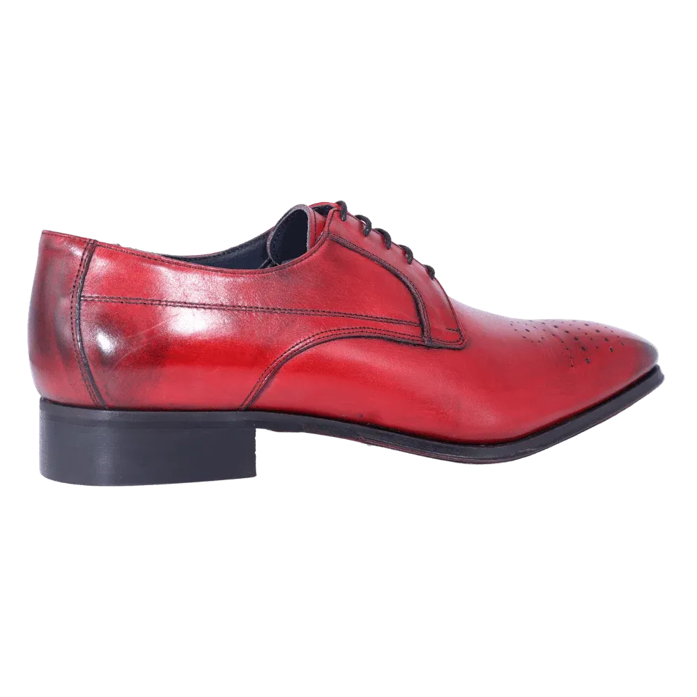 Aliverti Formal Oxford Shoes in Rosso