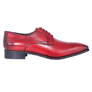 Aliverti Formal Oxford Shoes in Rosso