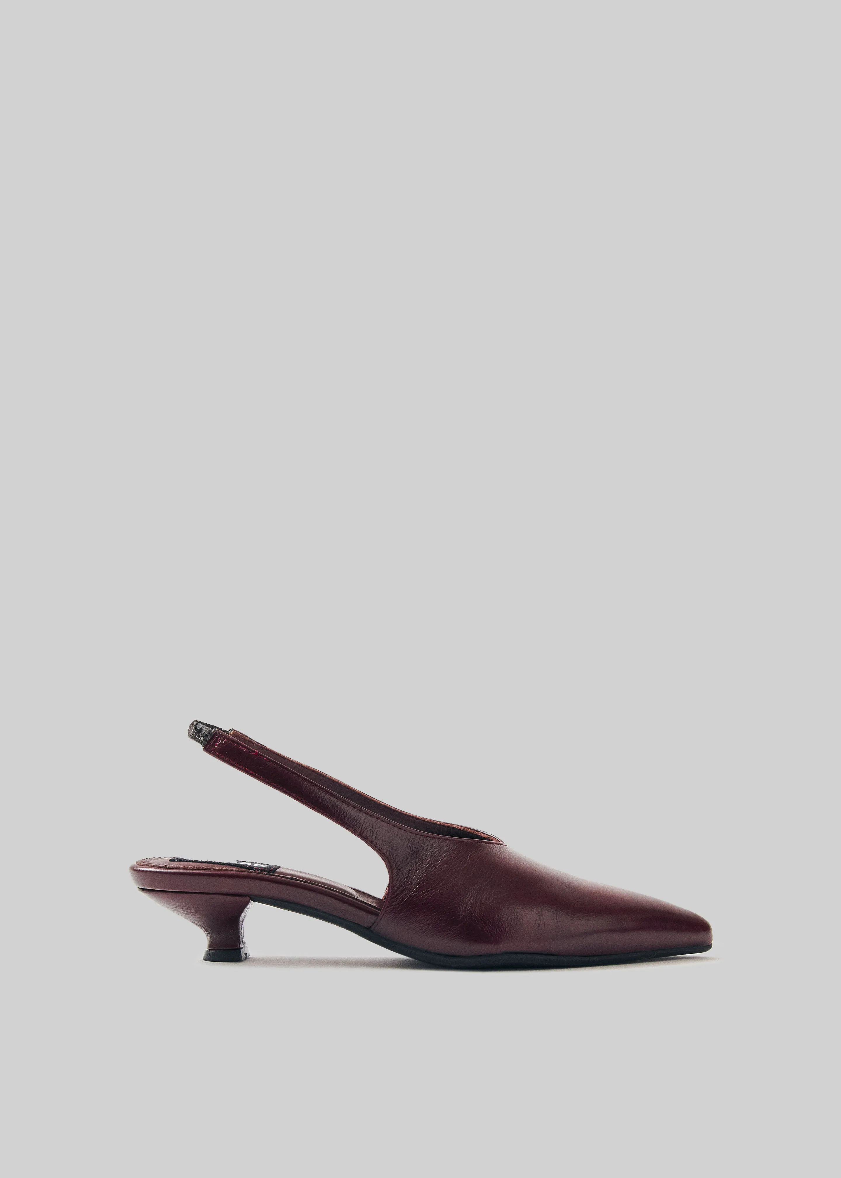 Alohas Eros Leather Mules - Burgundy