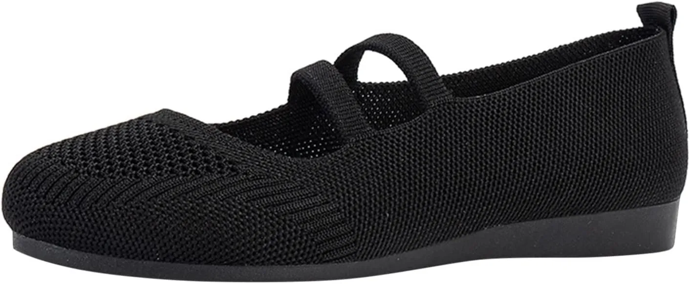 AMDBEL Ballet Flats Shoes for Women Dressy, Women's Ballet Flats Shoes Work Flats Office Shoes Pointed Toe Leopard Flats