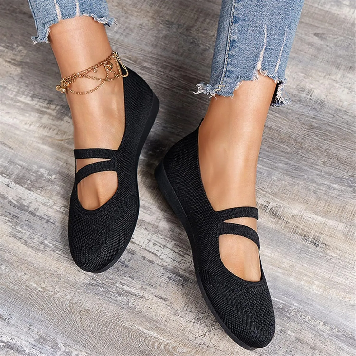 AMDBEL Ballet Flats Shoes for Women Dressy, Women's Ballet Flats Shoes Work Flats Office Shoes Pointed Toe Leopard Flats