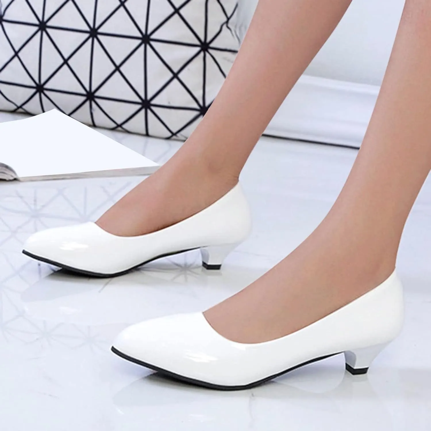 AMDBEL Flats Shoes Women Dressy, Women's Ballet Flat Shoes Knit Round Toe Slip On Ballerina Walking Flats Shoes Shallow Shoes
