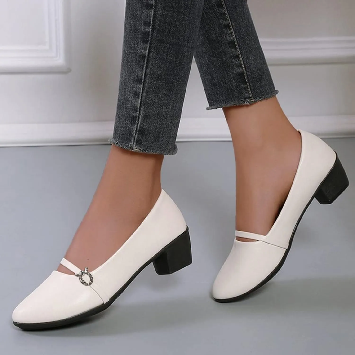 AMDBEL Flats Shoes Women Dressy, Women's Ballet Flat Shoes Knit Round Toe Slip On Ballerina Walking Flats Shoes Shallow Shoes