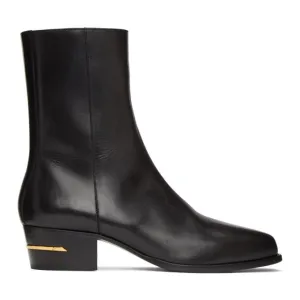 AMIRI Black Square Toe Chelsea Boots