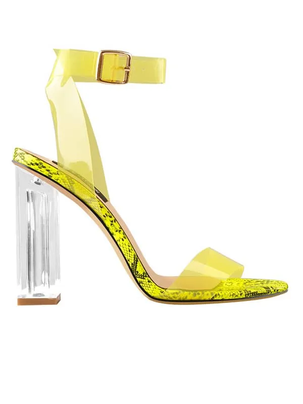 Ankle Strap Transparent Sandal