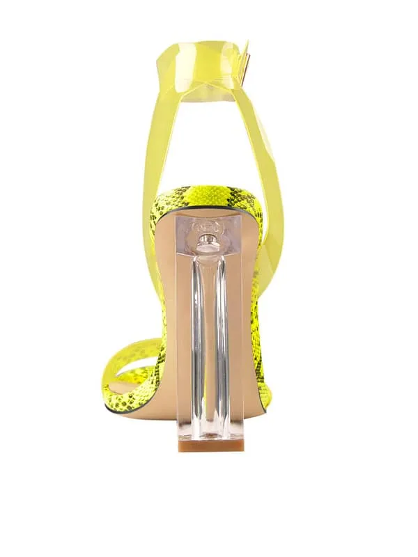 Ankle Strap Transparent Sandal