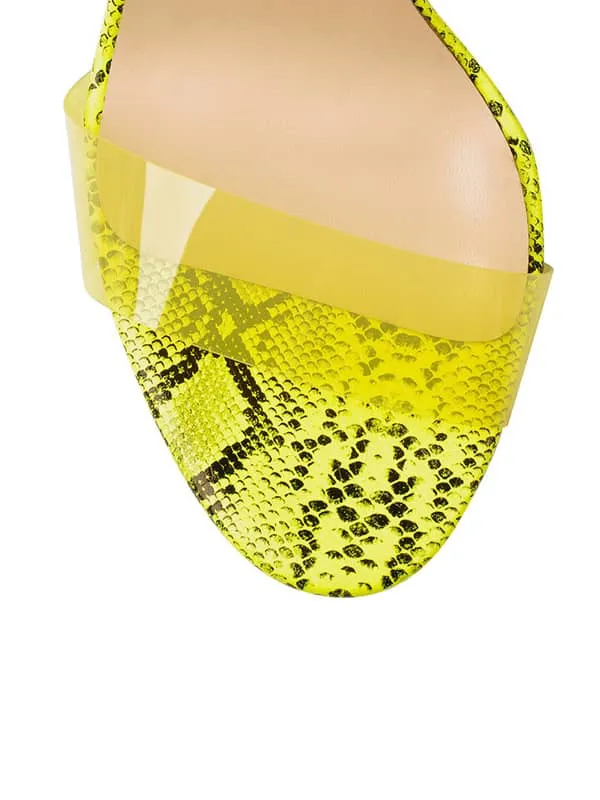 Ankle Strap Transparent Sandal