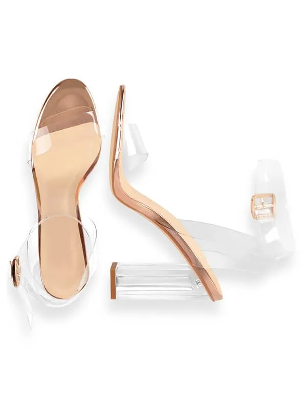 Ankle Strap Transparent Sandal