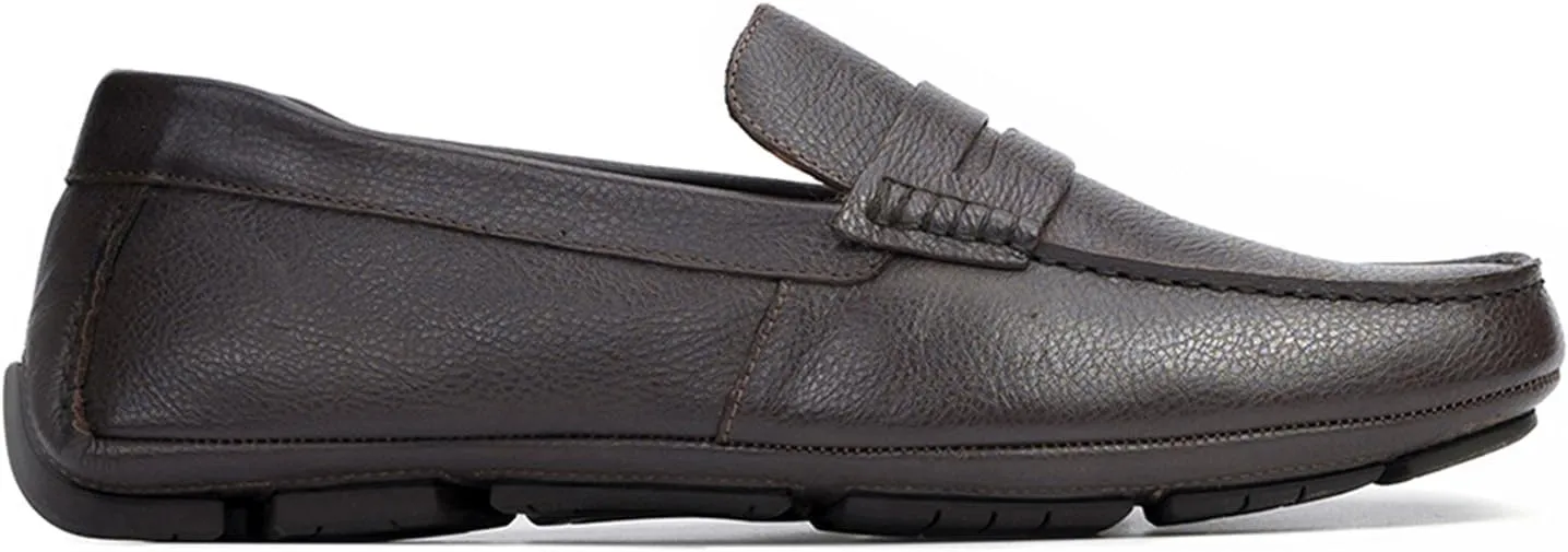 Anthony Veer Cruise Driver Penny Loafers for Men | Slip-On | Tubular Construction | Leather Lining | Ortholite Cushioned Footbed | Rubber Outsole