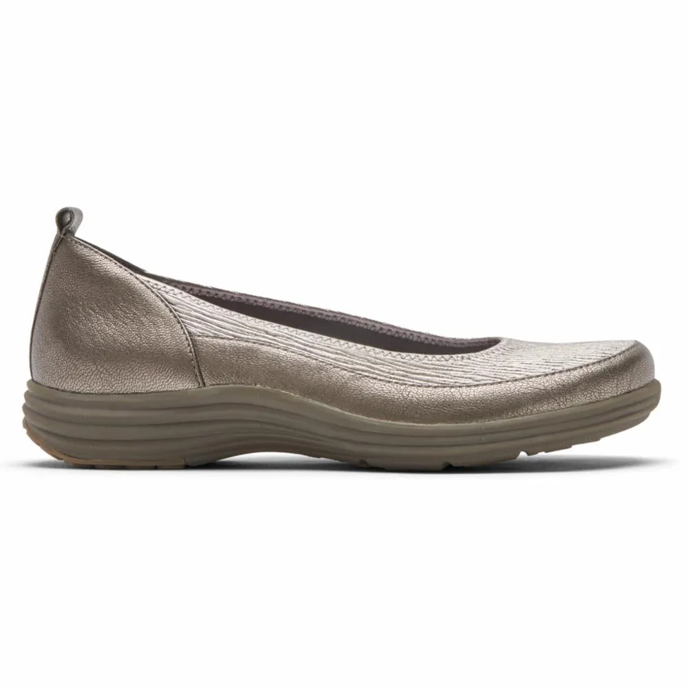 Aravon QUINN BALLET FLAT PEWTER