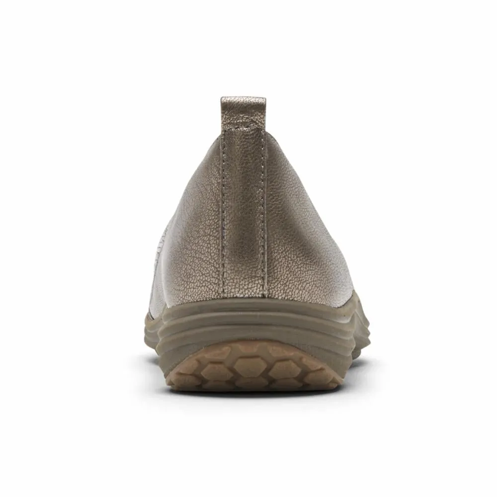 Aravon QUINN BALLET FLAT PEWTER