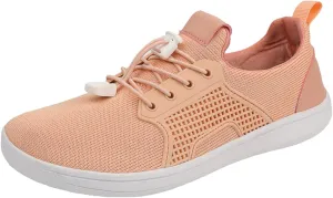 Arch Support Orthopedic Sneakers for Women Breathable Zero Drop Adjustable Barefoot Shoes Fly Woven Mesh Shoe