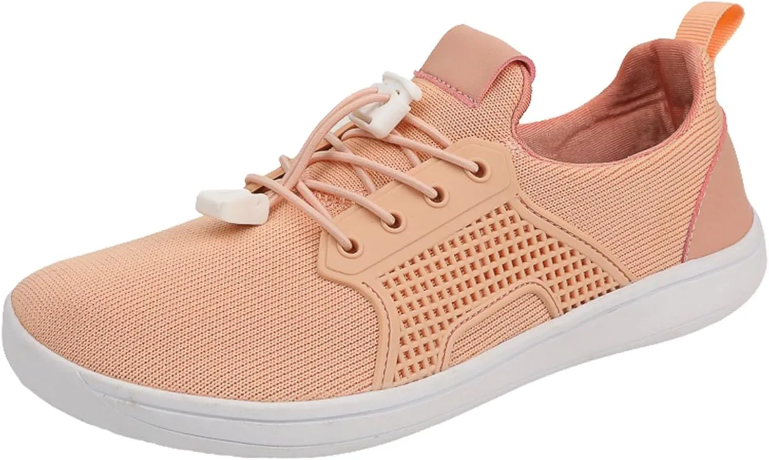 Arch Support Orthopedic Sneakers for Women Breathable Zero Drop Adjustable Barefoot Shoes Fly Woven Mesh Shoe