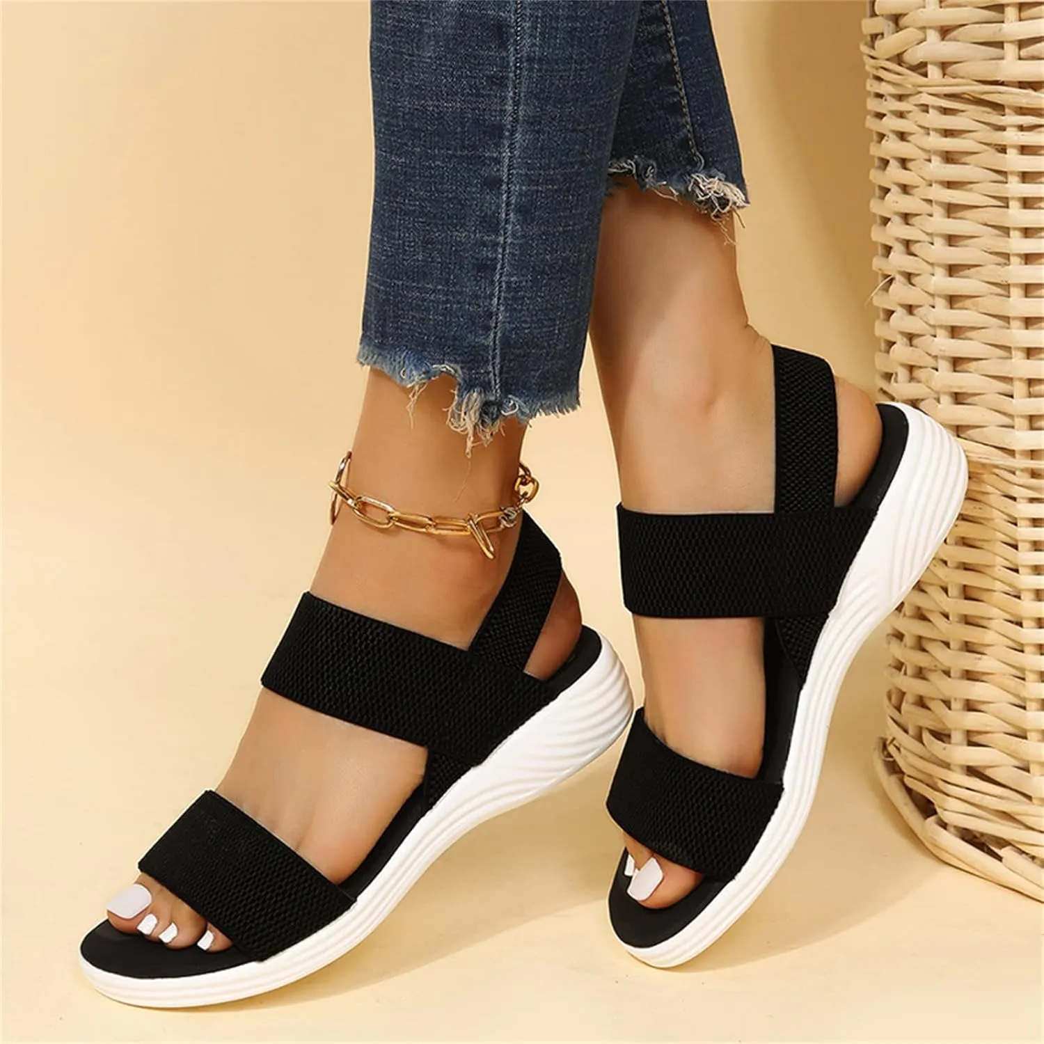 Arch Support Sandals Women's Dressy Casual Summer Orthopedic Correction Slippers Flat Heel Beach Orthotic Flip Flops 2024