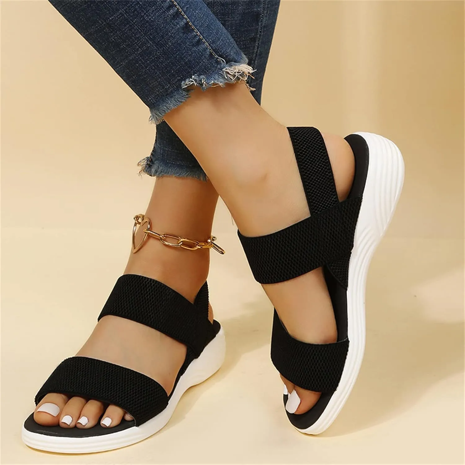 Arch Support Sandals Women's Dressy Casual Summer Orthopedic Correction Slippers Flat Heel Beach Orthotic Flip Flops 2024