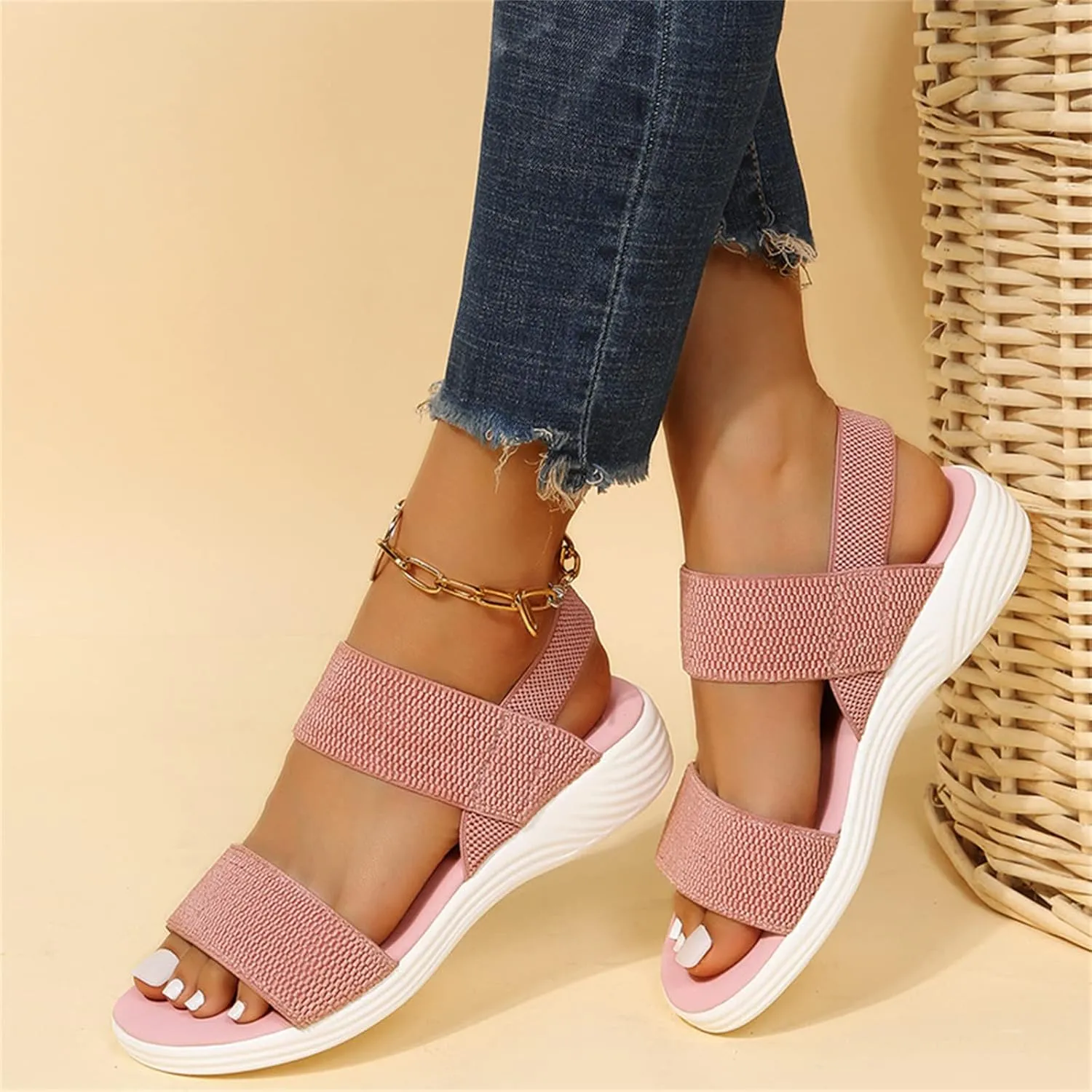 Arch Support Sandals Women's Dressy Casual Summer Orthopedic Correction Slippers Flat Heel Beach Orthotic Flip Flops 2024