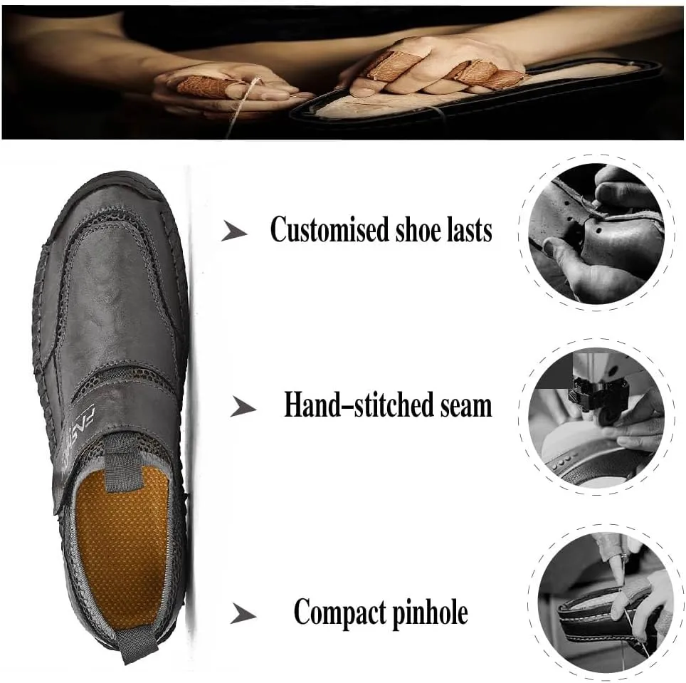Asifn Men's Casual Loafers Breathable Non-Slip Driving Shoes Comfortable Walking Shoes Business Leather Shoes