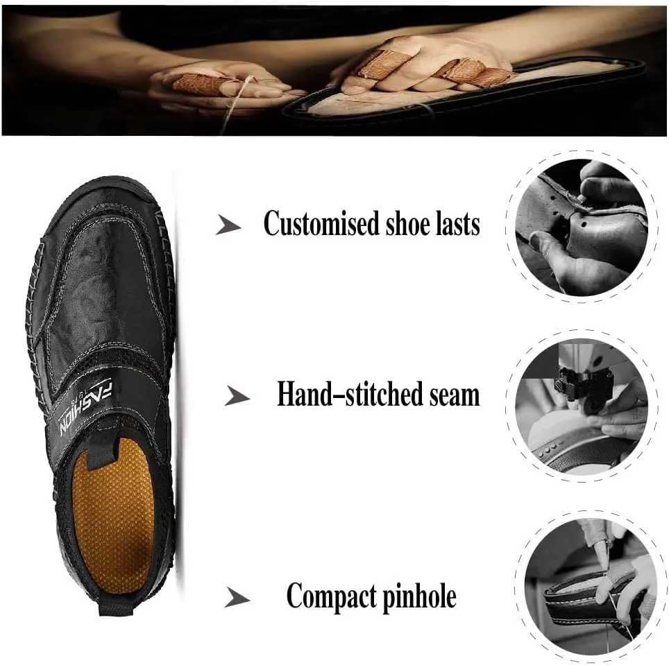 Asifn Men's Casual Loafers Breathable Non-Slip Driving Shoes Comfortable Walking Shoes Business Leather Shoes