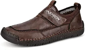 Asifn Men's Casual Loafers Breathable Non-Slip Driving Shoes Comfortable Walking Shoes Business Leather Shoes