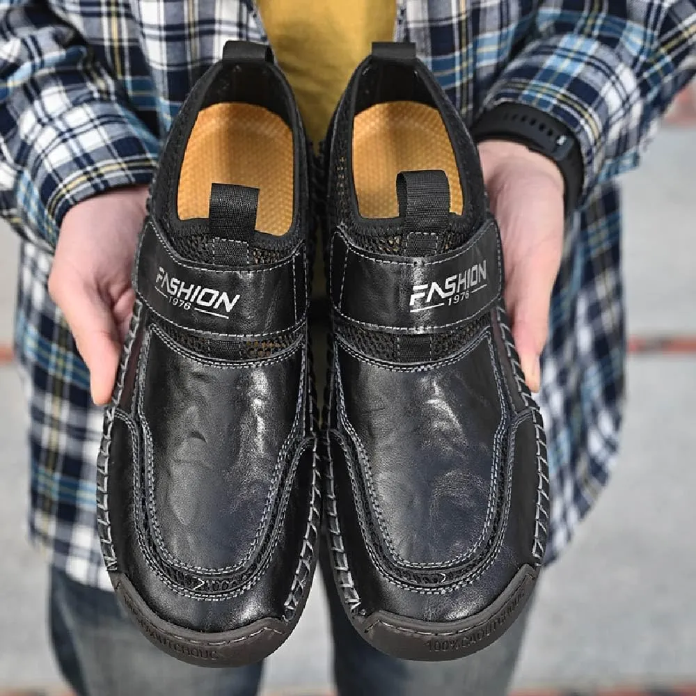 Asifn Men's Casual Loafers Breathable Non-Slip Driving Shoes Comfortable Walking Shoes Business Leather Shoes