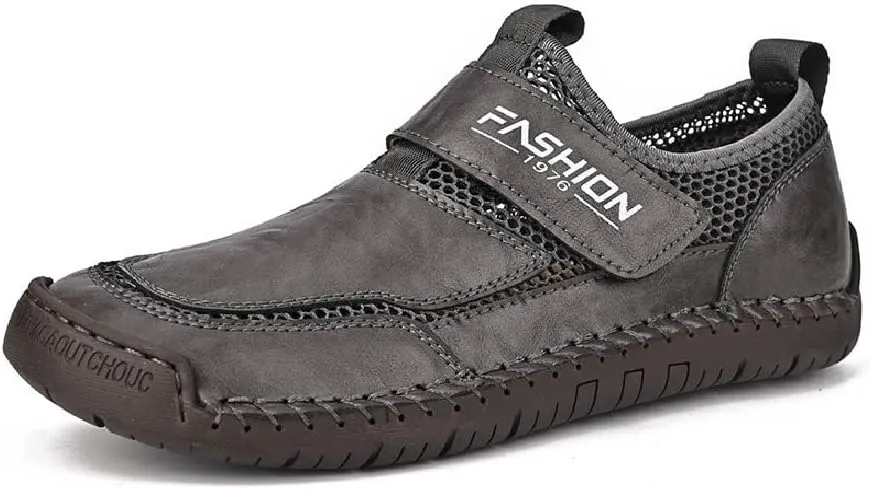 Asifn Men's Casual Loafers Breathable Non-Slip Driving Shoes Comfortable Walking Shoes Business Leather Shoes