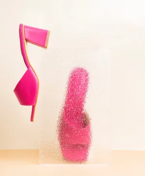 Audrey Hot pink mules
