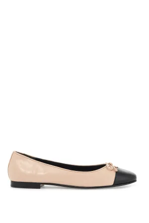 ballet flats with contrasting toe 154512 ROSE PINK / PERFECT BLACK