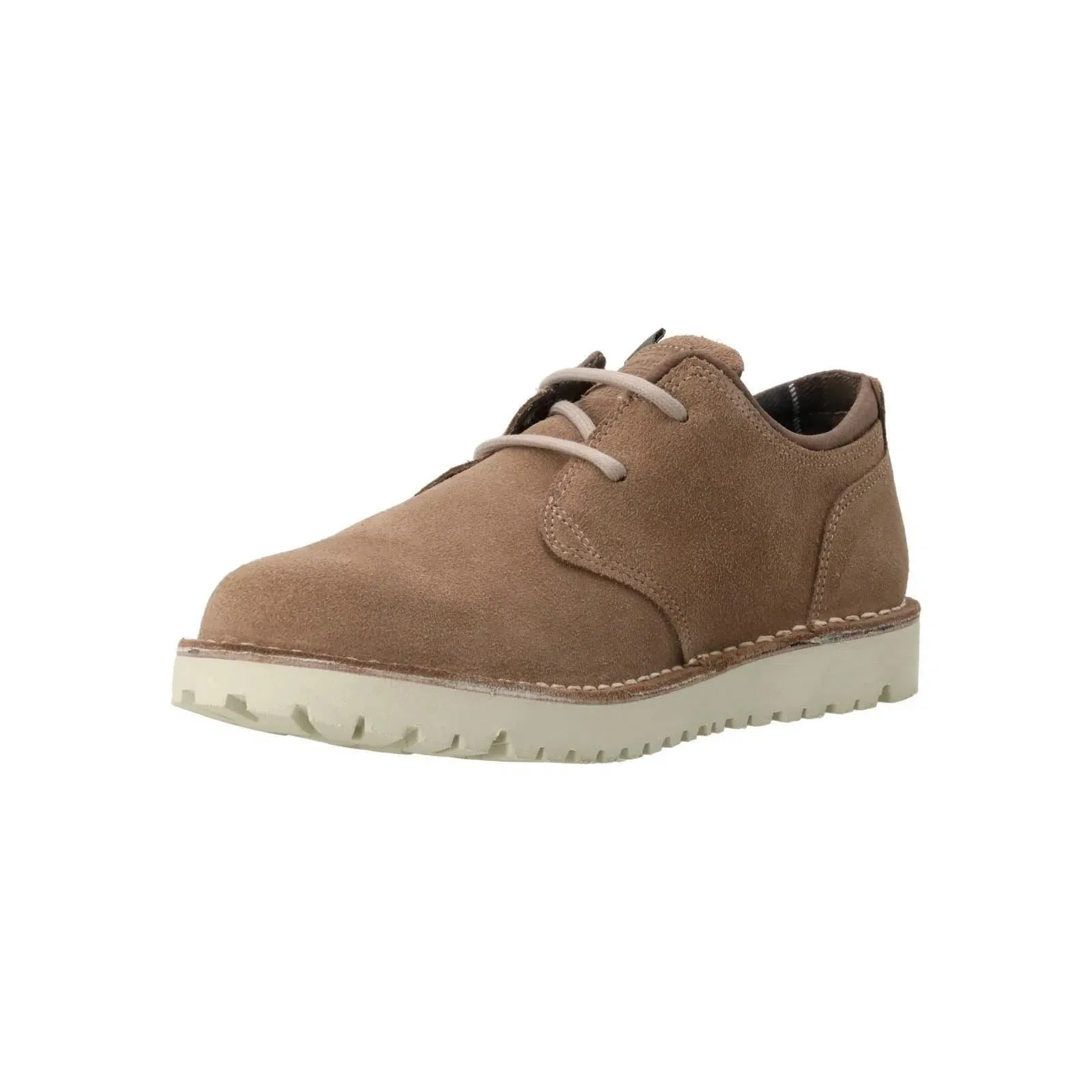 BARBOUR Acer Derby Shoe Lace Up Beige Suede