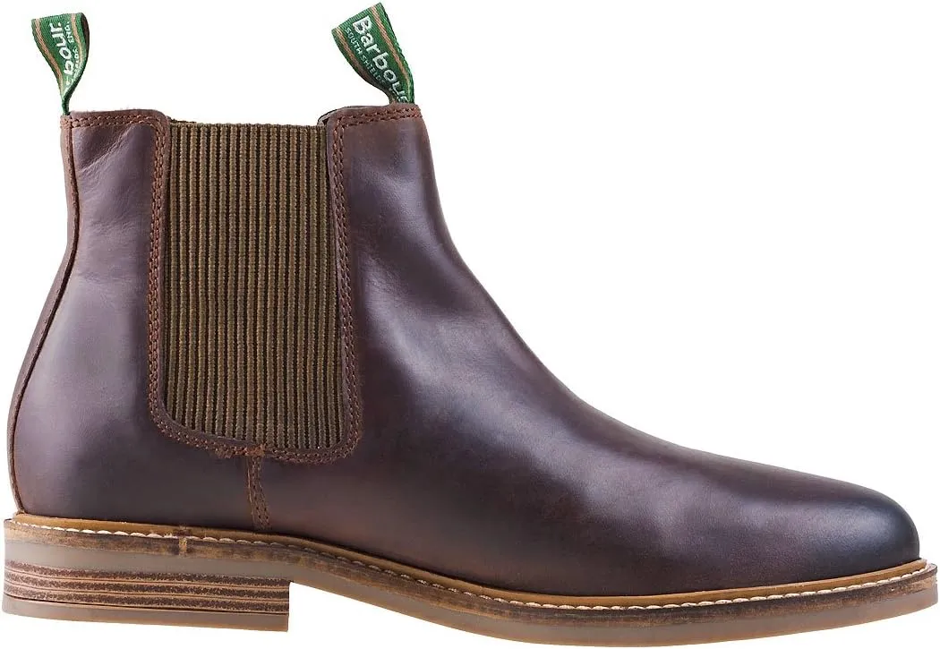 Barbour Men's Farsley Leather Chelsea Boots, Choco