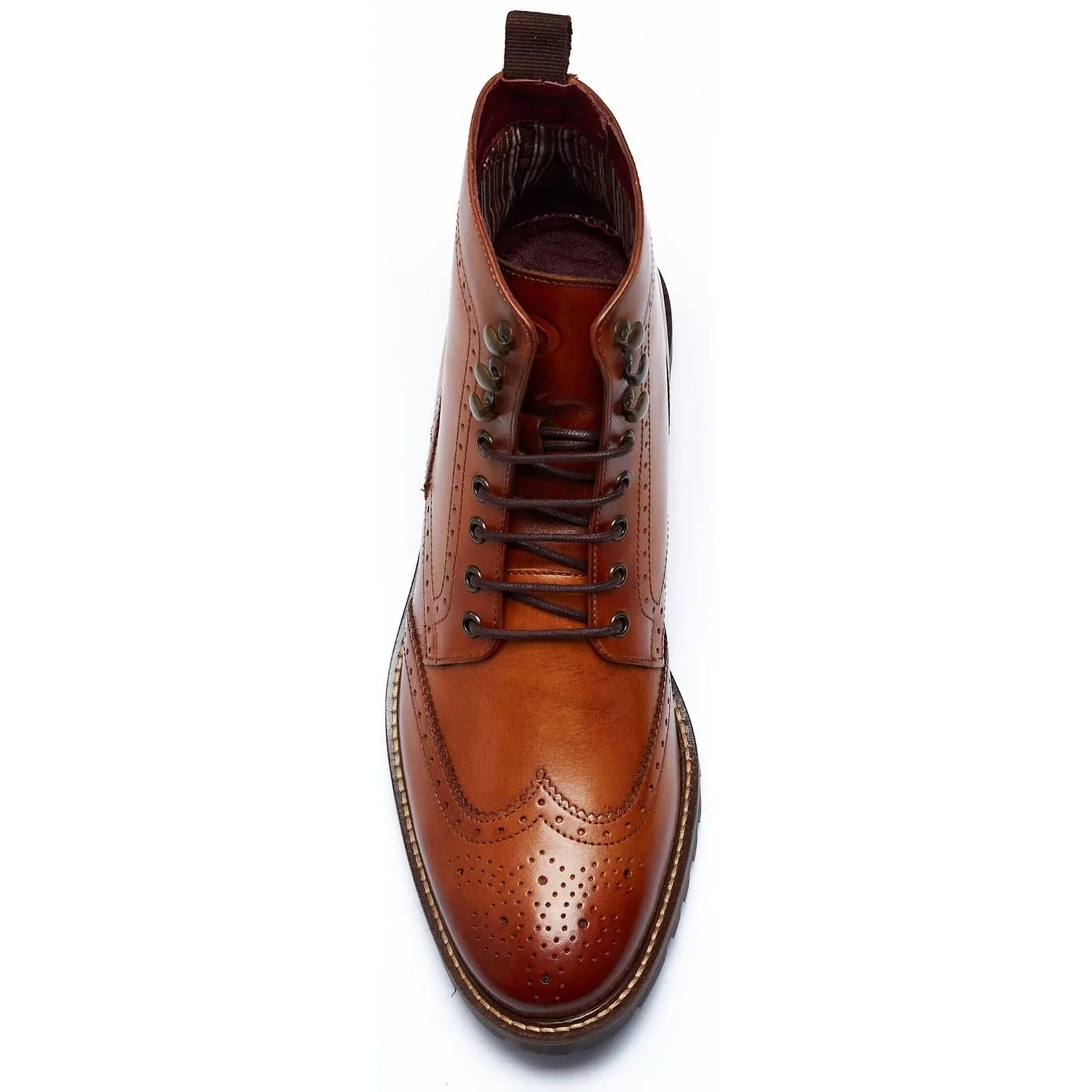 Base London Boone Lace Up Brogue Boots