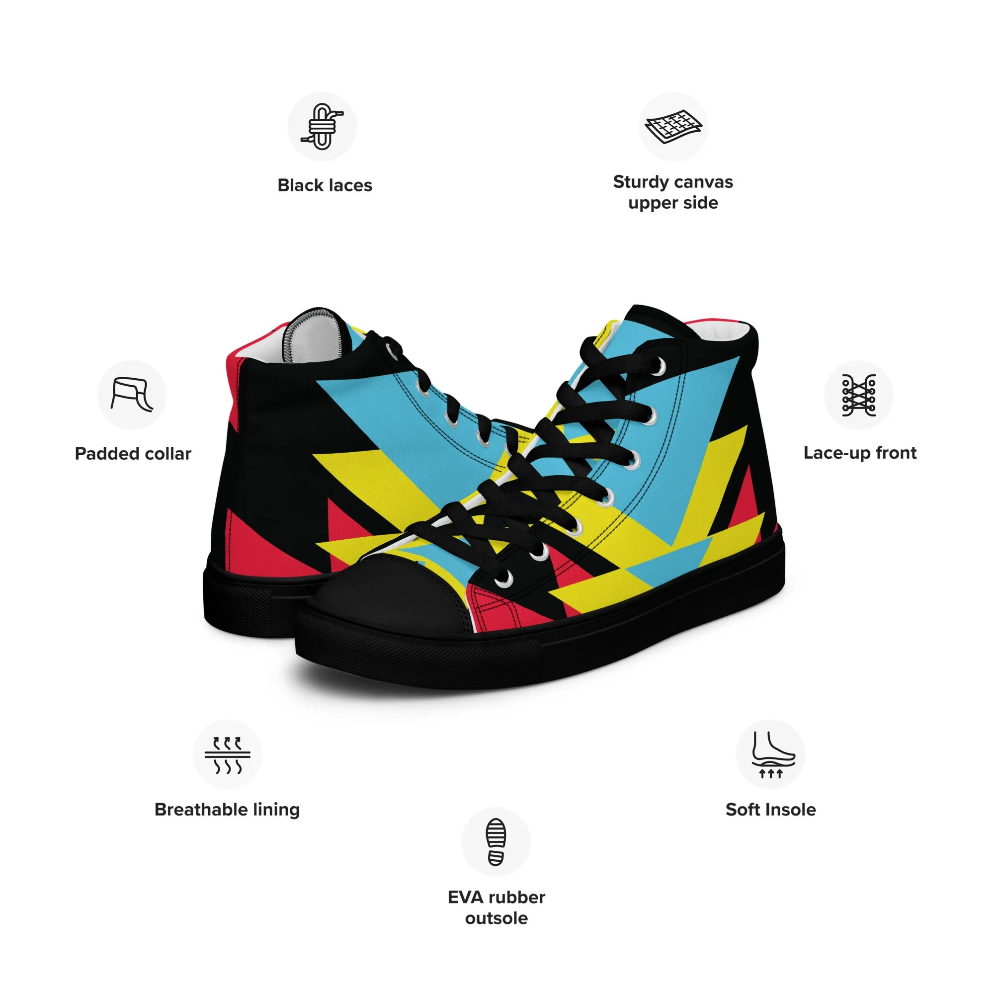 BE BRAVE Women’s High Top Canvas Shoes