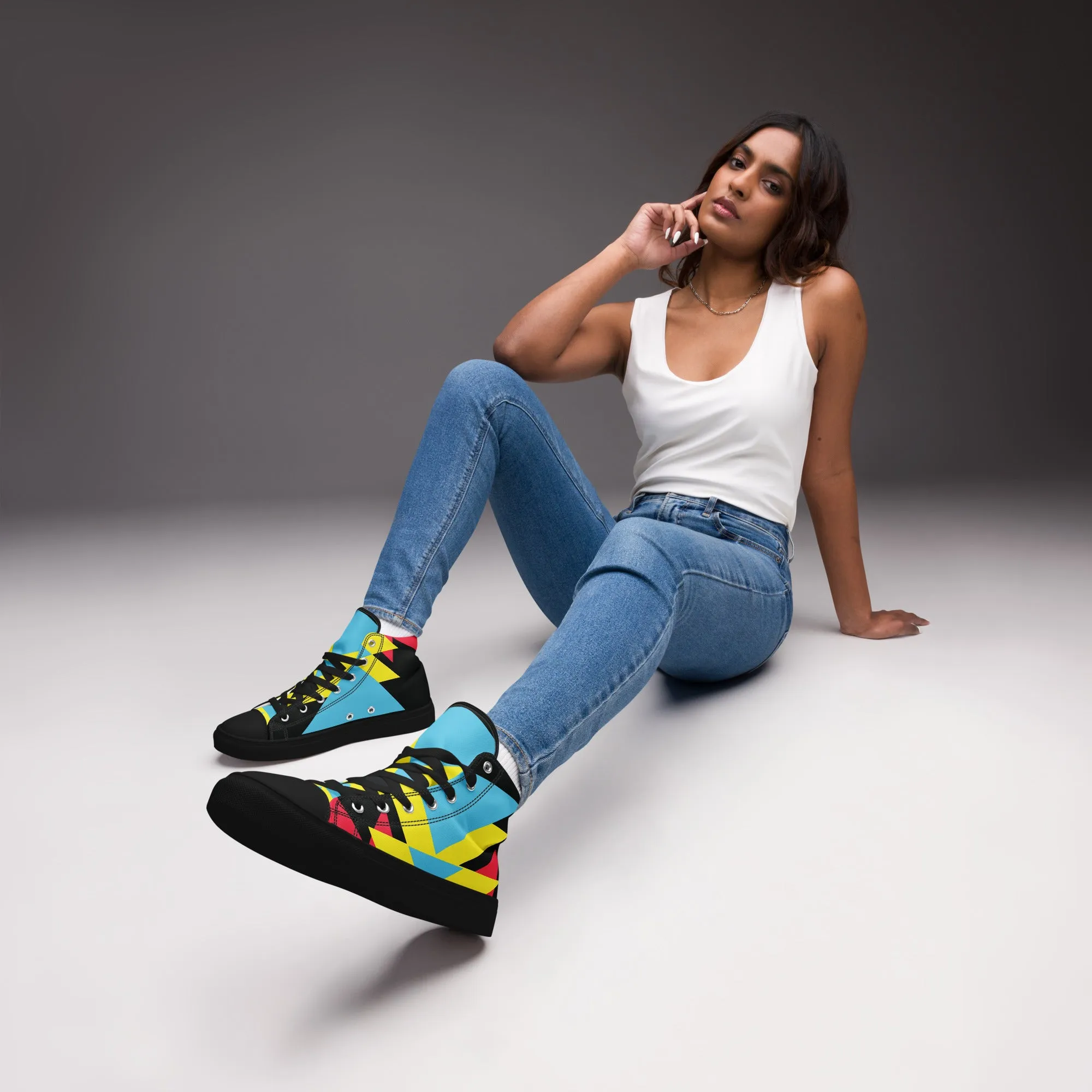 BE BRAVE Women’s High Top Canvas Shoes